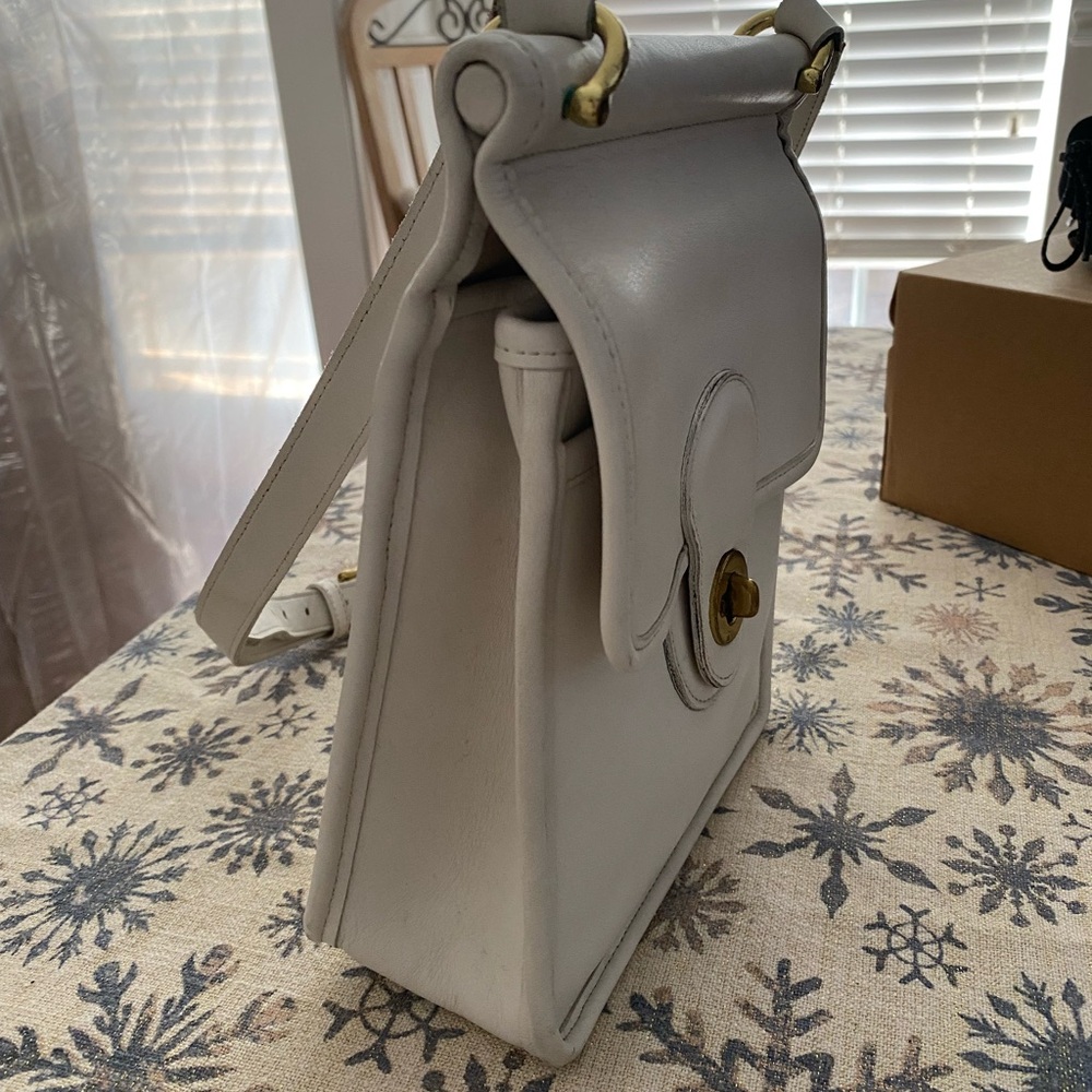 Coach Leather Cross body bag with Gold Accents